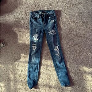 American Eagle Ourfitters skinny jean leggings stretch size 000
